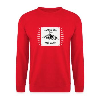 Après-Ski Zell am See - Unisex Pullover - Rot - Vorne - Alina (178cm) & Michal (187cm)