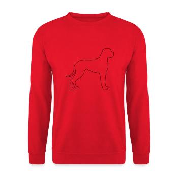 Great Dane Contours 1 - Unisex Sweatshirt - red - Front - Alina (178cm) & Michal (187cm)