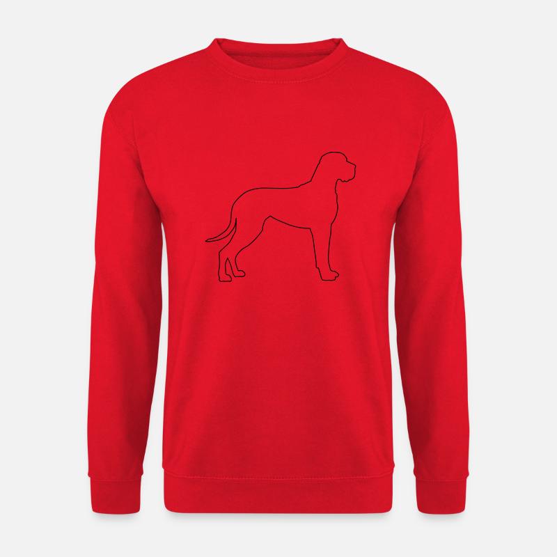 Great Dane Contours 1 - Unisex Sweatshirt - red