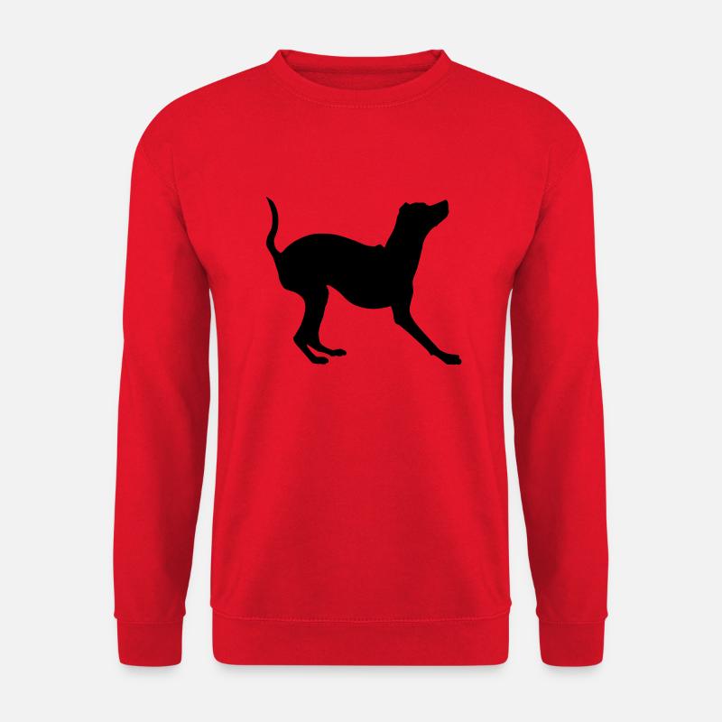 zwergpinscher schattenriss 1 - Unisex Pullover - Rot