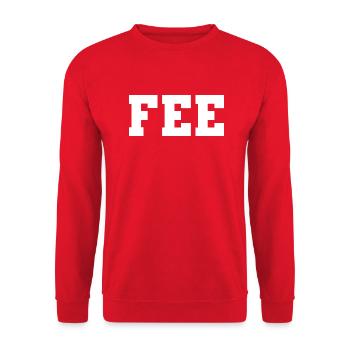 Name - Fairy - Unisex Sweatshirt - red - Front - Alina (178cm) & Michal (187cm)