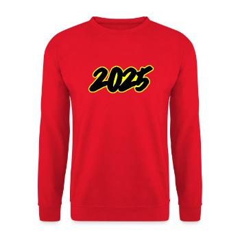 Jahr - Unisex Pullover - Rot - Vorne - Alina (178cm) & Michal (187cm)