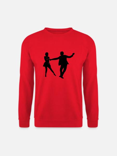 west coast swing dancer - Unisex Pullover - Rot