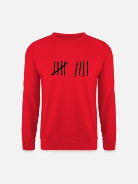 tage_zaehlen_9 - Unisex Pullover - Rot