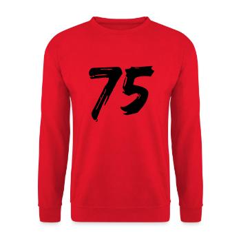 Brushed 75 - Unisex Pullover - Rot - Vorne - Alina (178cm) & Michal (187cm)