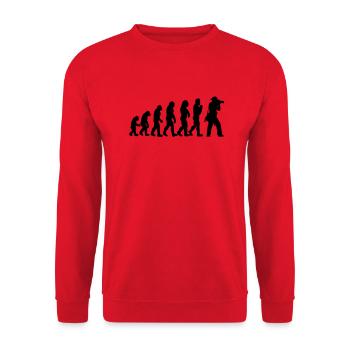 photographer - Sweat-shirt Unisexe - rouge - Devant - Alina (178cm) & Michal (187cm)