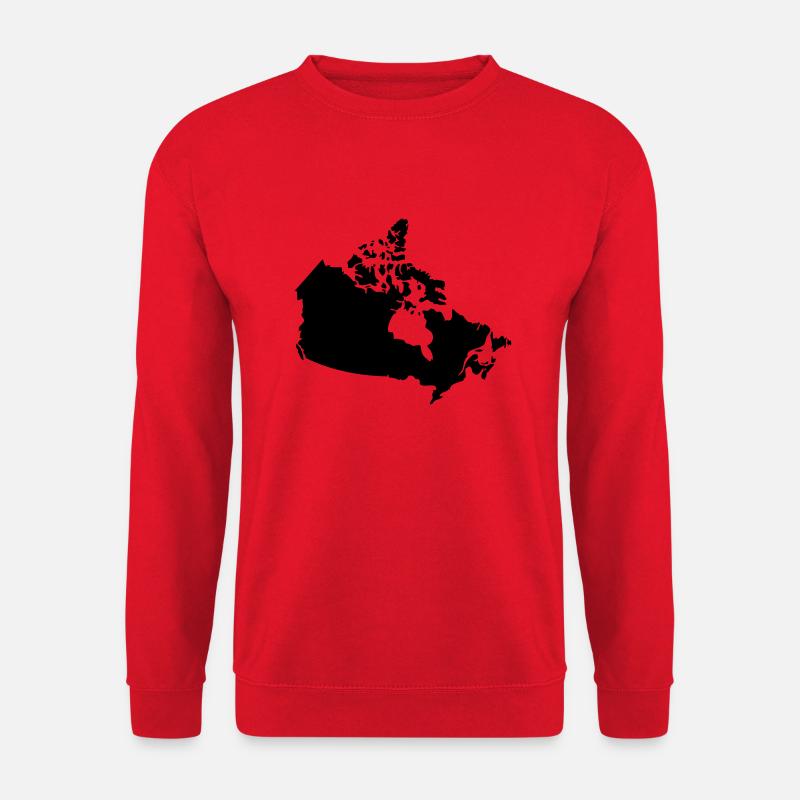 Canada Canada Map - Unisex Sweatshirt - red