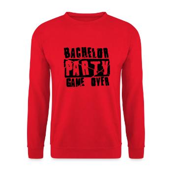 Bachelor Party Game Over - Sweat-shirt Unisexe - rouge - Devant - Alina (178cm) & Michal (187cm)