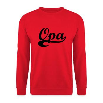 Grand-père - Sweat-shirt Unisexe - rouge - Devant - Alina (178cm) & Michal (187cm)