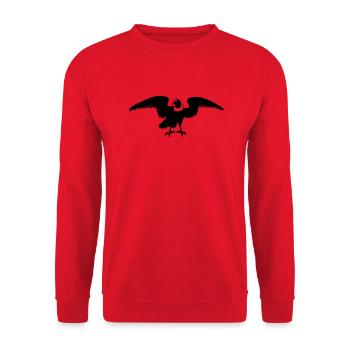 colombia andes condor drawing - Unisex Sweatshirt - red - Front - Alina (178cm) & Michal (187cm)