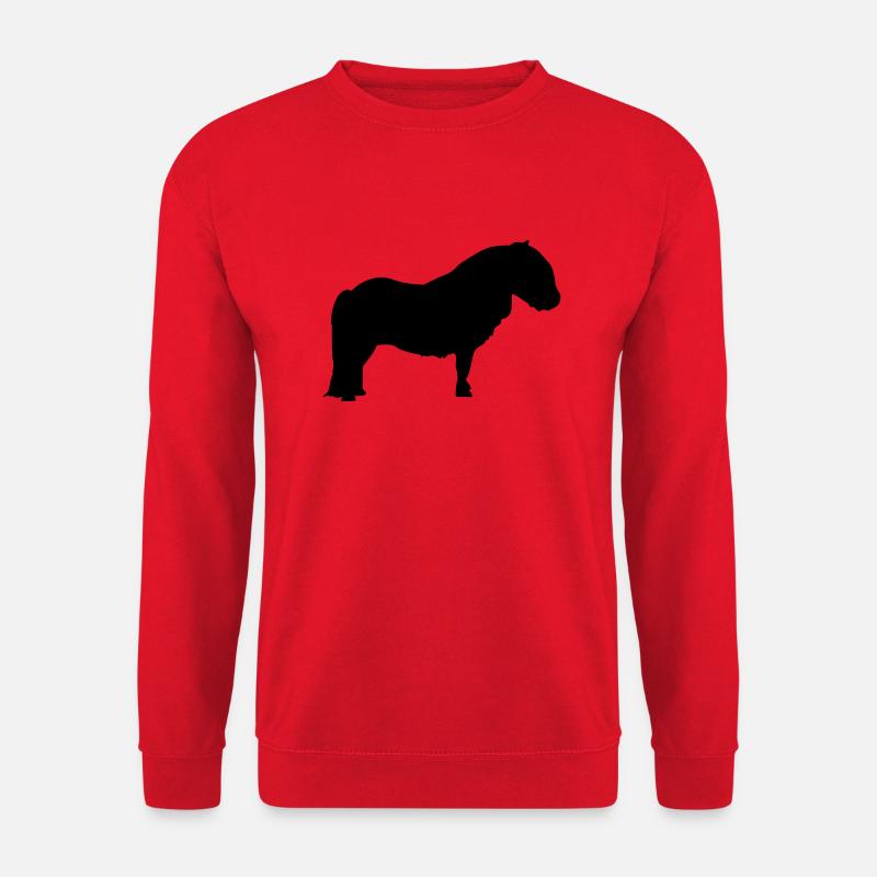 Shetlandpony - Unisex Pullover - Rot