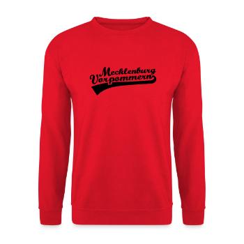 Mecklenburg Vorpommern - Unisex Pullover - Rot - Vorne - Alina (178cm) & Michal (187cm)