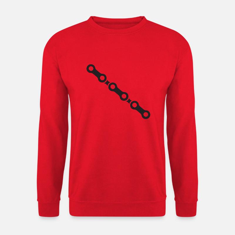 Fahrrad Kette - Unisex Pullover - Rot