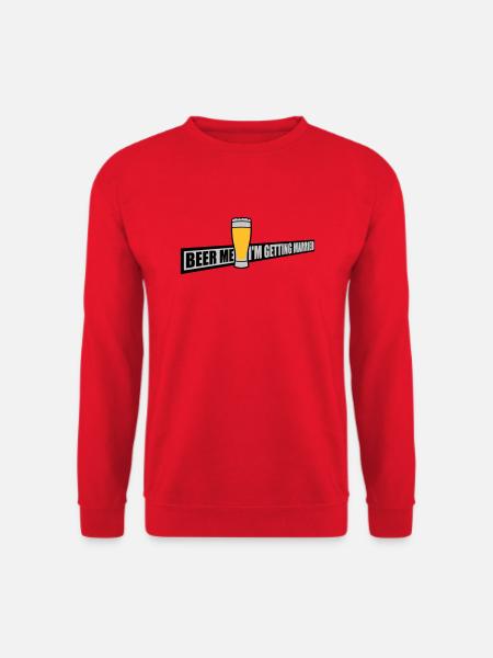 Beer Me Getting Married - Unisex Sweatshirt - red