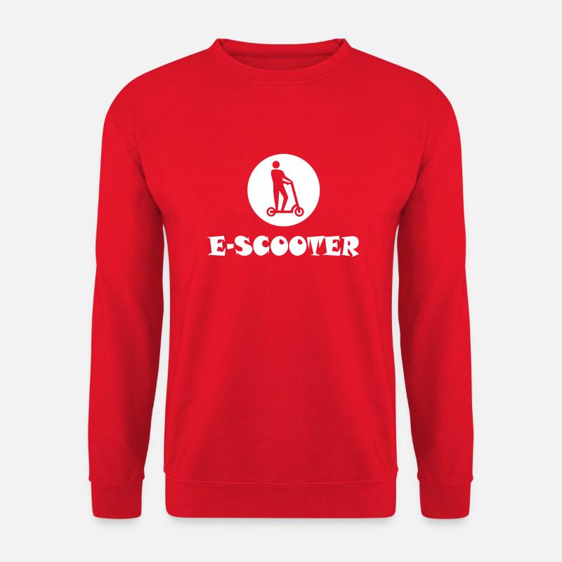 E-Scooter E-Roller Scooter - Unisex Sweatshirt - red
