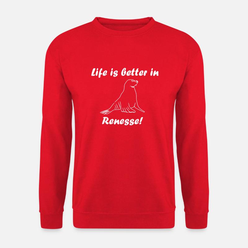 Life is better in Renesse Seehund - Unisex Pullover - Rot