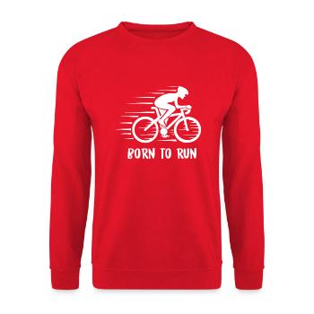 Triathlon Swim Bike Run - Unisex Sweatshirt - red - Front - Alina (178cm) & Michal (187cm)