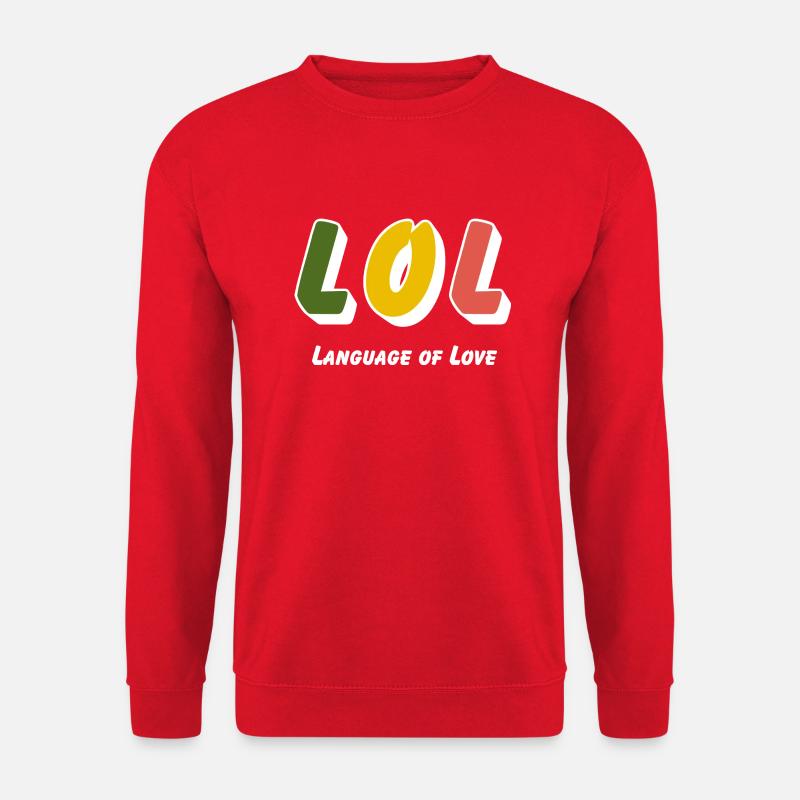 LOL - Language of Love - Unisex Pullover - Rot