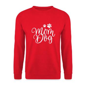 Hund Chien - Sweat-shirt Unisexe - rouge - Devant - Alina (178cm) & Michal (187cm)