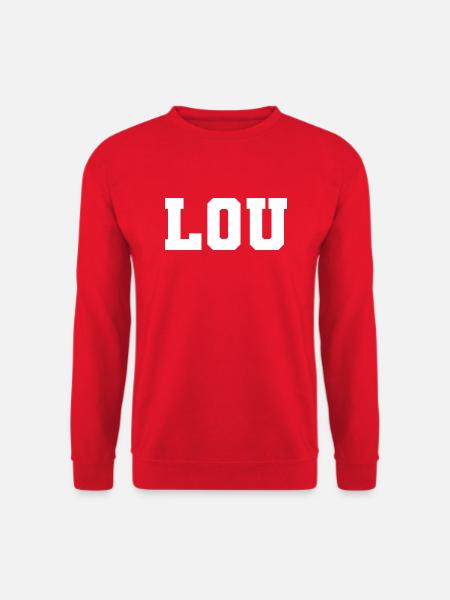 Nom - Lou - Sweat-shirt Unisexe - rouge