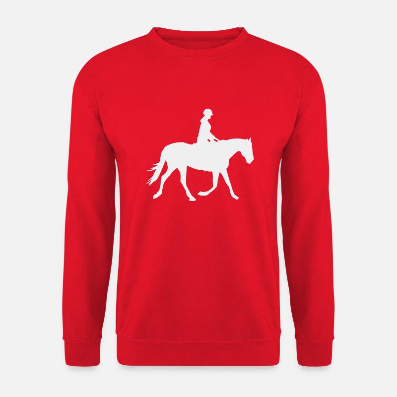 Cavalier Cheval - Sweat-shirt Unisexe - rouge
