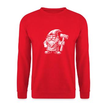 Forgeron - Sweat-shirt Unisexe - rouge - Devant - Alina (178cm) & Michal (187cm)