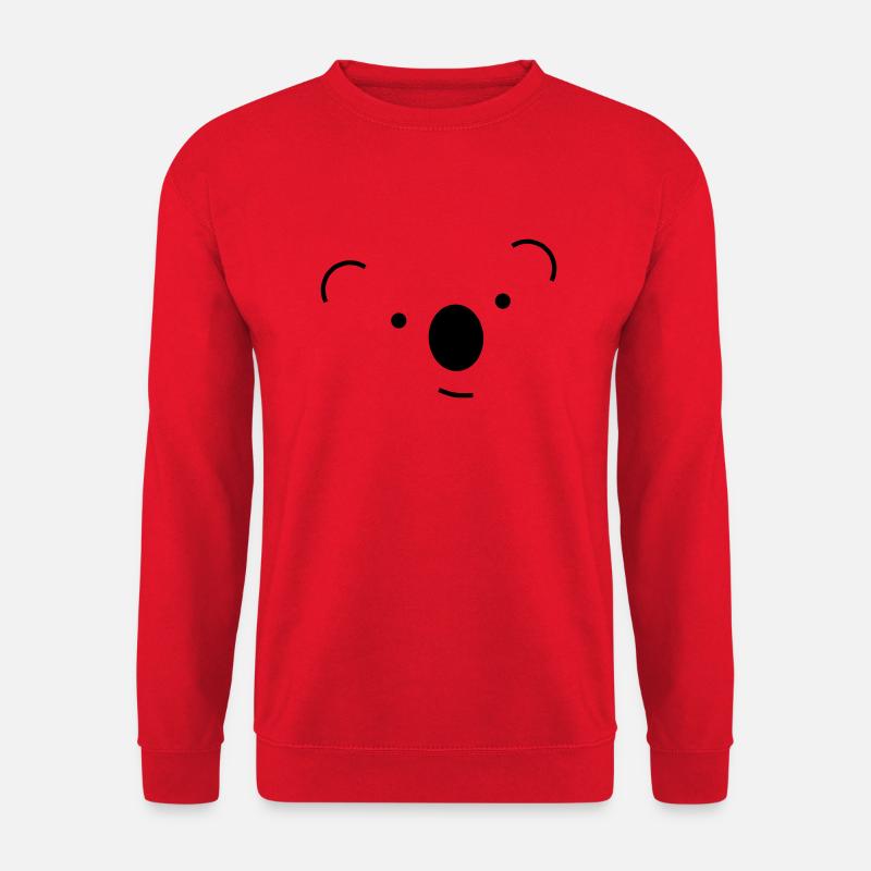 Koala froh - Unisex Pullover - Rot