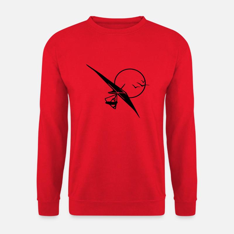drachenflieger_mit_sonne - Unisex Pullover - Rot