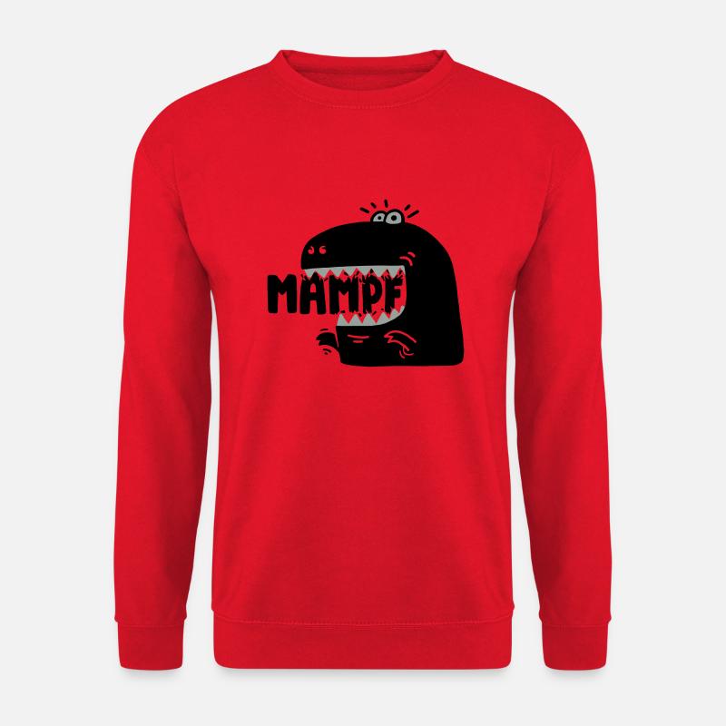 Super hungriger Mampf-T-Rex! - Unisex Pullover - Rot