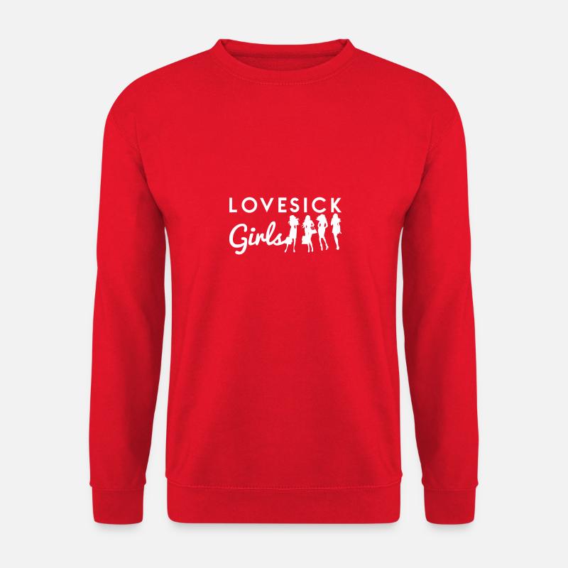 Liebeskranke Mädchen - Unisex Pullover - Rot