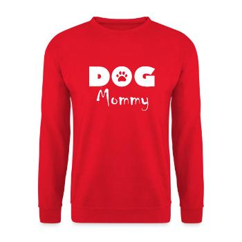 Chien chien - Sweat-shirt Unisexe - rouge - Devant - Alina (178cm) & Michal (187cm)