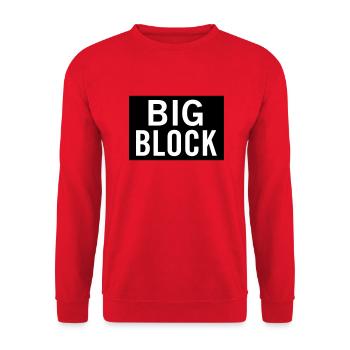 Big Block - Unisex Sweatshirt - red - Front - Alina (178cm) & Michal (187cm)