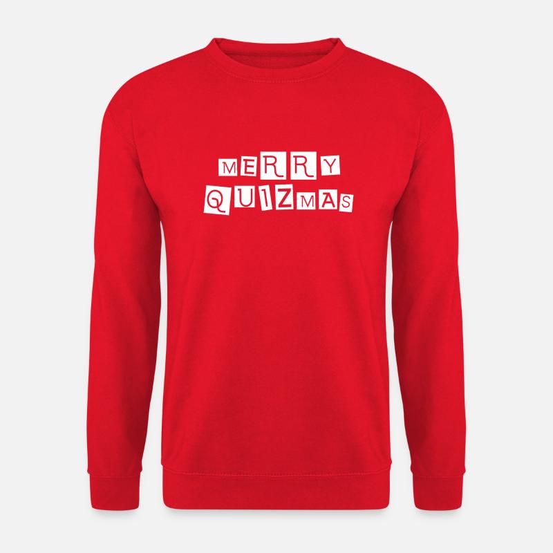 Frohe Quizmas - Unisex Pullover - Rot