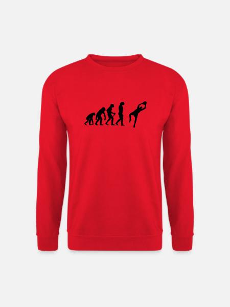 Fußball Evolution Torwart Fußballer Torhüter Fussb - Unisex Pullover - Rot