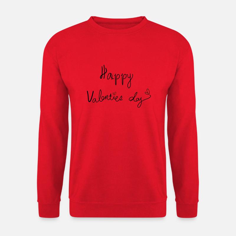 Alles Gute zum Valentinstag typo c2 - Unisex Pullover - Rot