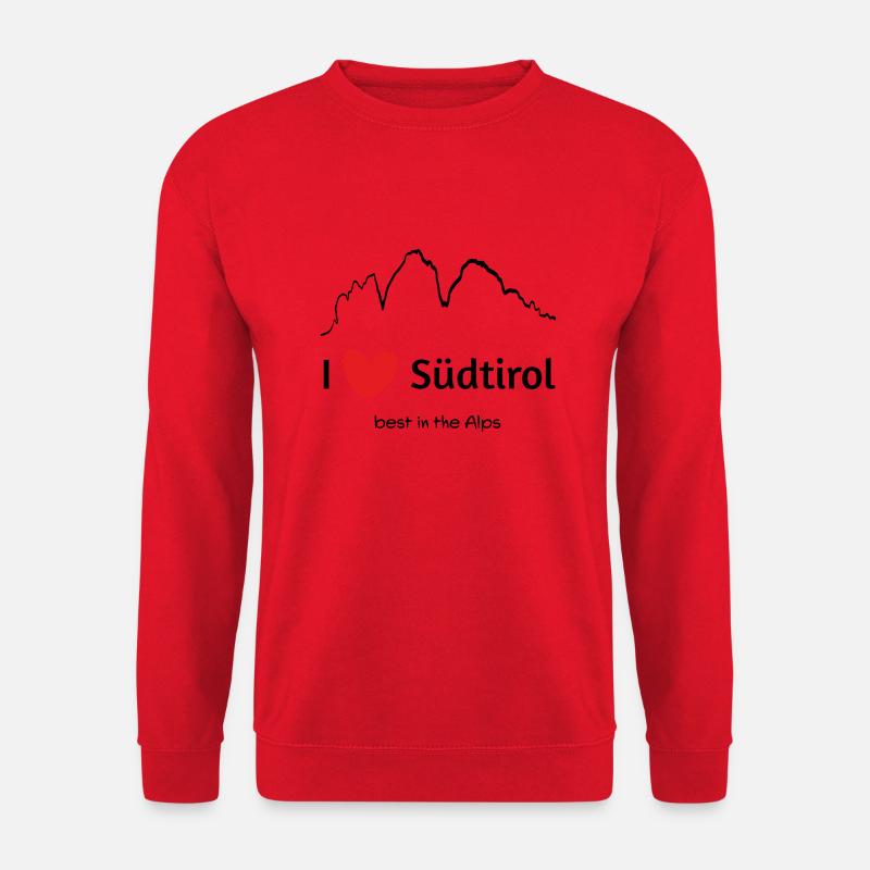Südtirol (black) - Unisex Pullover - Rot