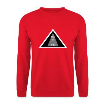 Round Like A Triangle - Unisex Pullover - Rot - Vorne - Alina (178cm) & Michal (187cm)