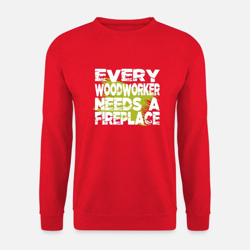 carpenter funny tshirts cabinetmaker - Unisex Sweatshirt - red