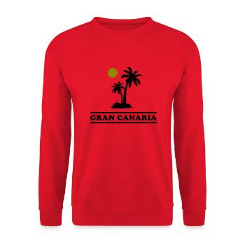Gran Canaria - Unisex Sweatshirt - red - Front - Alina (178cm) & Michal (187cm)