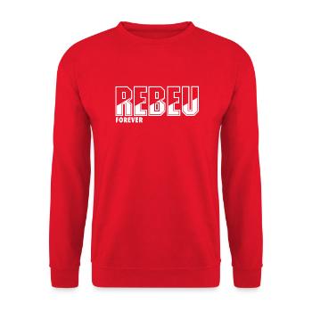 Rebeu forever 2023 - Sweat-shirt Unisexe - rouge - Devant - Alina (178cm) & Michal (187cm)