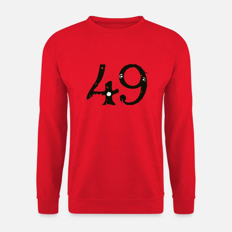 49 Nummer neunundvierzig 2003 A - Unisex Pullover - Rot