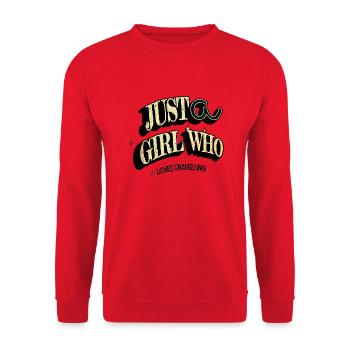 artistic family activity france statement attitude - Unisex Pullover - Rot - Vorne - Alina (178cm) & Michal (187cm)