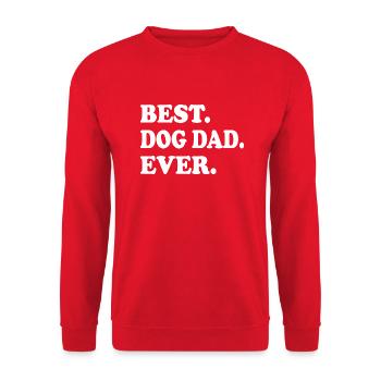 Hund Dog - Unisex Pullover - Rot - Vorne - Alina (178cm) & Michal (187cm)