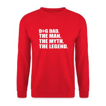 Hund Dog - Unisex Sweatshirt - red - Front - Alina (178cm) & Michal (187cm)