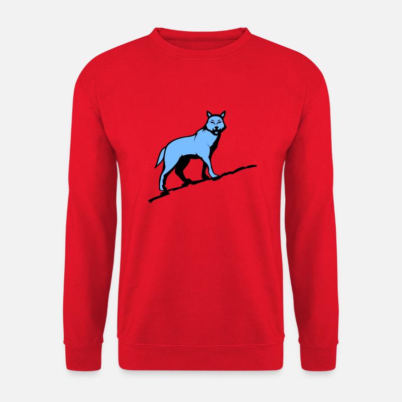 wolf wolf - Unisex Pullover - Rot