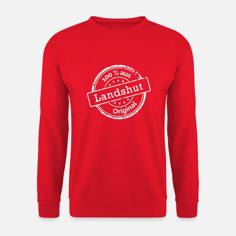 100% aus Landshut - Unisex Pullover - Rot