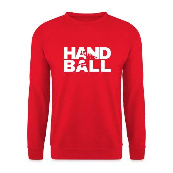 Team handball bl 2 - Sweat-shirt Unisexe - rouge - Devant - Alina (178cm) & Michal (187cm)