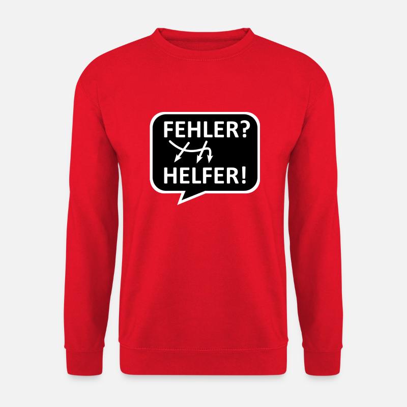 Fehler sind Helfer! - Unisex Pullover - Rot