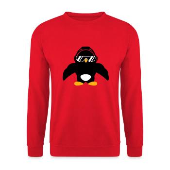 Penguin Bodybuilder Lunettes de soleil Casque Muscles - Sweat-shirt Unisexe - rouge - Devant - Alina (178cm) & Michal (187cm)