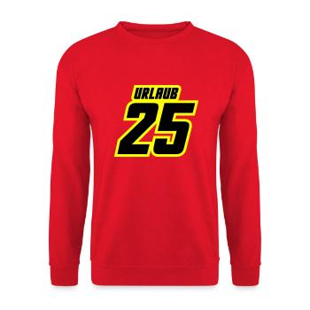 Maillot vacances 2025 - Sweat-shirt Unisexe - rouge - Devant - Alina (178cm) & Michal (187cm)